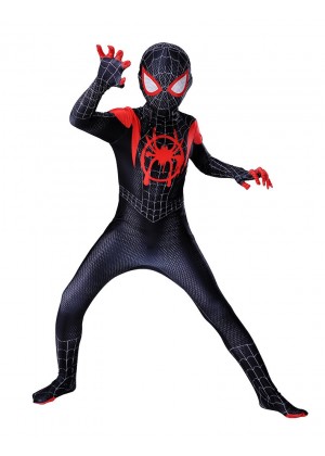 kids Black spider-man spider costume tt3205