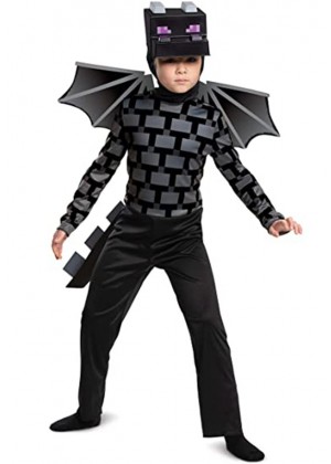Kids Minecraft Ender Dragon Black Costume