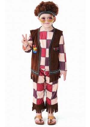Hippie Boys 1960s 1970s Costume tt3332