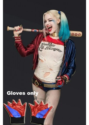 Harley Quinn Harlequin Suicide Squad Gloves Only