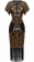 Black and Gold 1920s Flapper Fancy Dress Costume