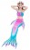 Kids Mermaid Tail Swimsuit Costume with Monofin tt2026-3