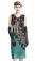 1920s Flapper Dress Costume lx1051bk front