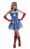 Captain America Costumes - Ladies American Captain Woman Super Hero Fancy Dress Halloween Superhero Licensed Costume