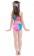 Kids Mermaid Tail Swimsuit Costume with Monofin tt2026-7