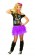 Ladies 80s Party Girl T-shirt Skirt Costume full set