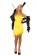 Yellow 20s 1920s Charleston Flapper Fancy Dress Costume Cigarette Holder Necklace Boa 