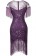 Purple 1920s Flapper Fancy Dress Costume
