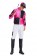 Hot Pink Black Jockey Horse Racing Costume side 1 lh224rose