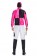 Hot Pink Black Jockey Horse Racing Costume back lh224rose
