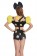Ladies Happy Face Emoji Dress Halloween Party Fancy Dress Costume Outfit