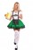 Oktoberfest Beer Maid Costume Green overall lg204green