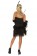 Ladies Black Flapper 20's Costume