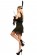 Ladies 1920s Flapper Fancy Dress Costume Black Color