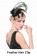 Ladies 20s Black Gatsby Feather Hair Clip  lx0256