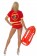 Ladies Beach Lifeguard Uniform Fancy Dress Costume Outfits