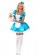 Ladies Alice In Wonderland Fancy Dress Halloween Full Outfit Disney Theme Costume