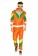 orange  Mens 80s Tracksuit Suit Costume front lh237orange