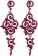 1920s earrings accessory red lx0190