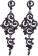 1920s earrings accessory black lx0190