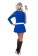 Blue Sexy Miss Indy Super Car Racer Racing Sport Driver Super Car Grid Girl Fancy Costume Outfit