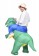 Dinosaur t-rex carry me inflatable costume 2017-1c
