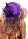 Burlesque Fascinator Mini Hat With Feather