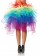 Burlesque Costume Petticoat Showgirl Rainbow tutu Skirt 