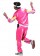 Mens 80s Tracksuit Suit Costume hot pink back