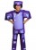 Kids Unisex Purple Minecraft Game Costume