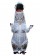 White Kids T-Rex Blow up Dinosaur Inflatable Costume -3