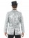 Mens Tuxedo Suit Gentleman Sequin Jacket Silver Charleston 40s Dance Coats Blazers Costume