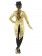 Ladies Gold Fancy Dress Tailcoat Sequin Jacket Cabaret Cabaret Outfit Showtime Waistcoat