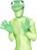 Adult Mens Frog Kit Animal Green with Hood and Gloves Smiffys Fancy Dress Costume Accessories