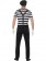 Gentleman Mime French Artist Costume Circus Act Mens Fancy Dress Outfit