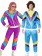 Couple 80s Shell Suit Blue Purple Tracksuit Costume ln1003lh342p