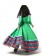 Green Kids Spanish Flamenco Costume 