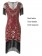 Red 1920s Flapper Fancy Dress Costume lx1049-4