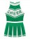 Green Cheerleader Girl Uniform Costume