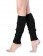 Black Licensed Womens Pair of Party Legwarmers Knitted Dance 80s Costume Leg Warmers