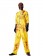 Adult Yellow Biohazard Hooded Costume front view tt3122