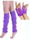 Coobey 80s Neon Fishnet Gloves Leg Warmers accessory set Purple
