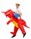 Adult Red Dinosaur t-rex Blow Up inflatable costume other side tt2022-1