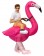Adult Flamingo carry me inflatable costume