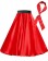 Red Satin 1950's 50s skirt