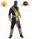 Mens Deluxe Mortal Kombat Scorpion Fancy Ninja Karate Costume