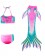 Kids Mermaid Tail Swimsuit Costume with Monofin tt2026-2