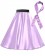 Light Purple Satin 1950's 50s skirt
