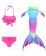 Kids Mermaid Swimsuit Costume with Monofin tt2028-7