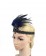 1920s Headband Blue Feather Vintage Bridal Great Gatsby Flapper Headpiece gangster ladies